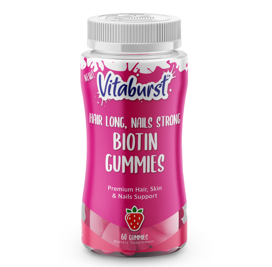 Biotin Gummies - Hair Long, Nails Strong - Premium Supplement - 60ct