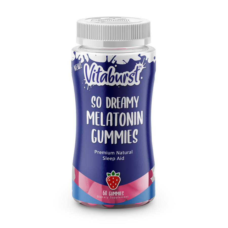Vitaburst So Dreamy Melatonin Gummies - Natural Sleep Aid for a Calm Night's Sleep and Sweet Dreams - 60ct