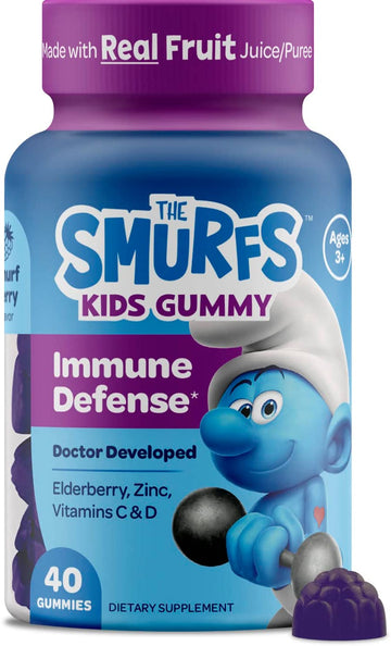 The Smurfs Elderberry Gummies for Kids Immune Support (40 count)